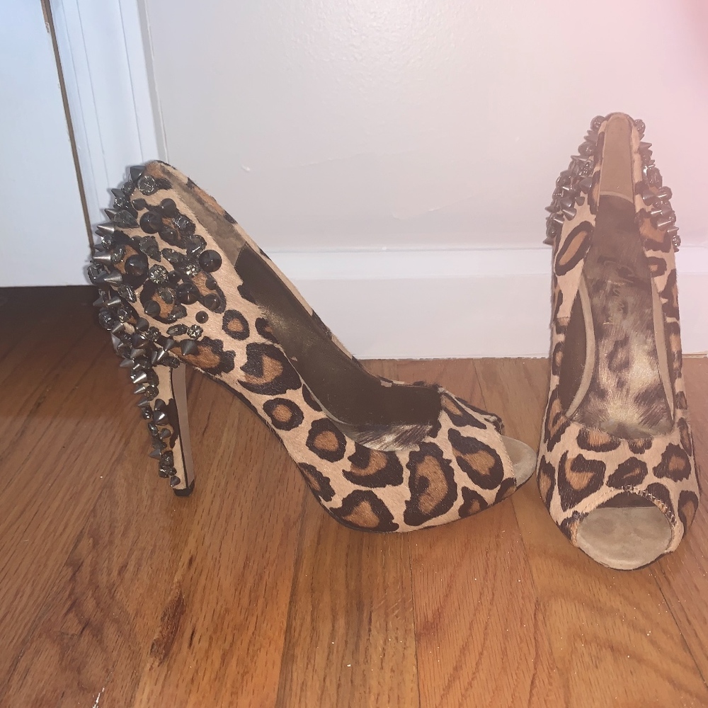 Sam Edelman Leopard and Spike Heels